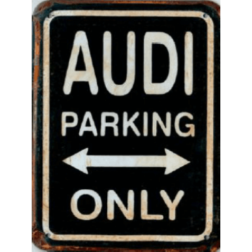 Audi parking only