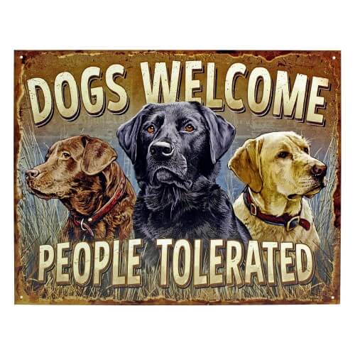 Dogs welcome, people tolerated