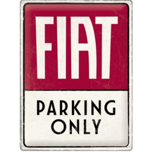 Fiat parking only - logo