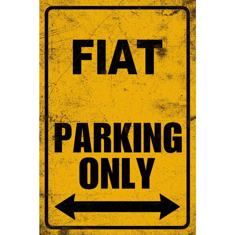 Fiat parking only 20x30