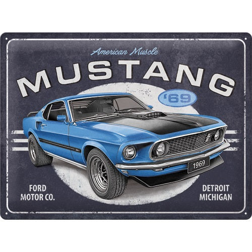 Ford Mustang 1969 blue