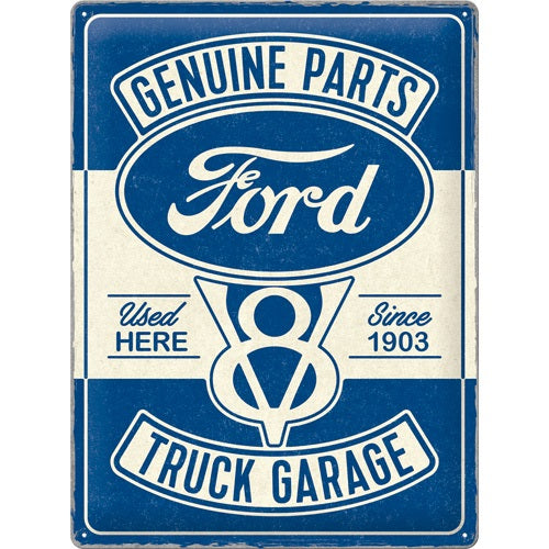 Ford V8 truck garage