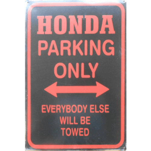 Honda parking only