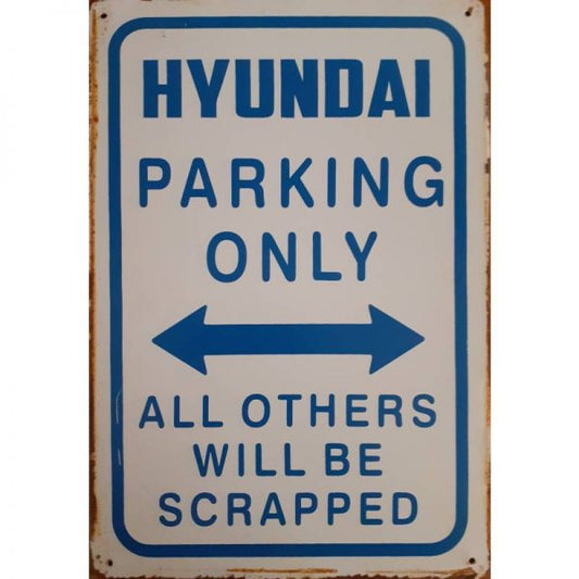 Hyundai parking only