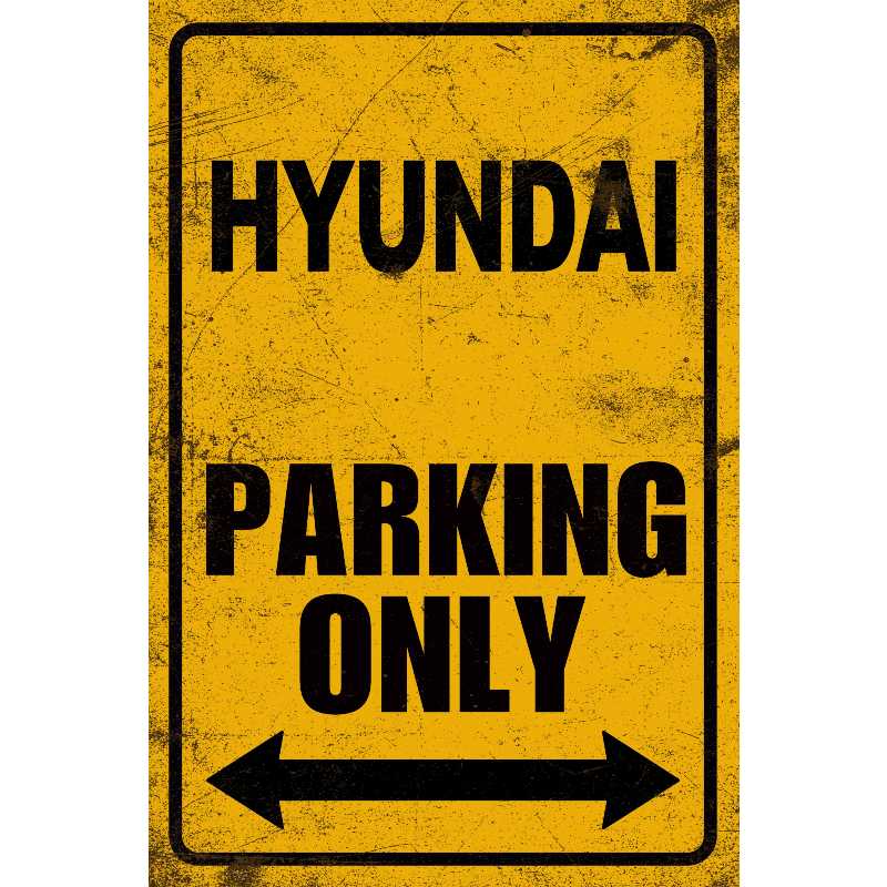 Hyundai parking only 20x30