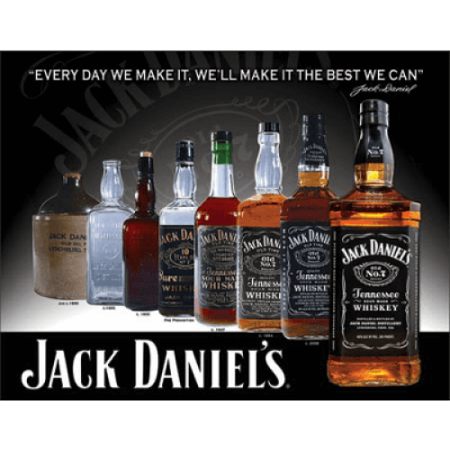 Jack Daniel's bottle evolution