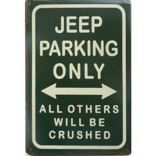 Jeep parking only