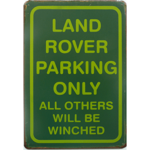 Land rover parking only