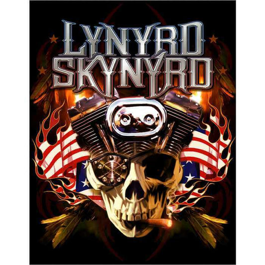 Lynyrd Skynyrd motor skull