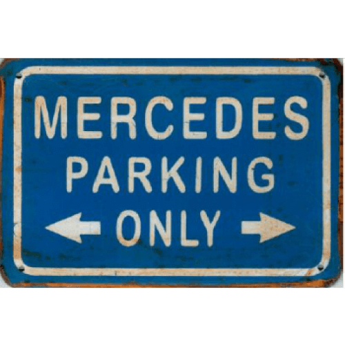 Mercedes parking only