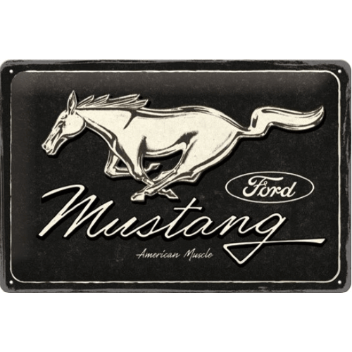 Ford mustang logo black