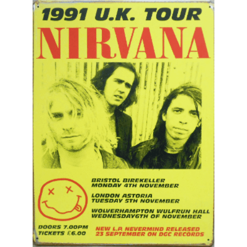 Nirvana - 1991 U.K. Tour