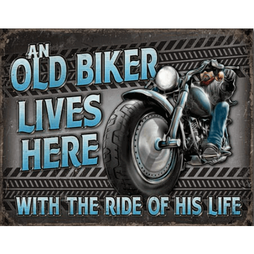 Old biker lives here