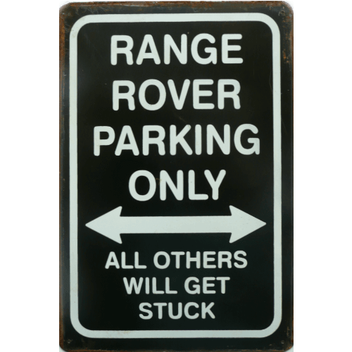 Range rover parking only
