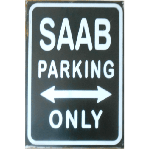 Saab parking only