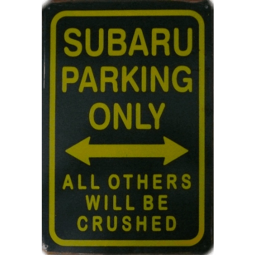 Subaru parking only