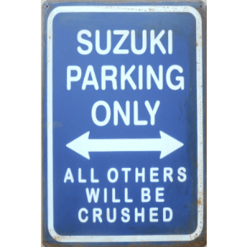 Suzuki parking only