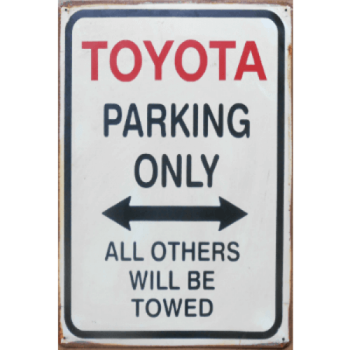 Toyota parking only